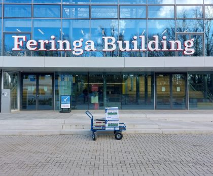 Verhuizing Rijksuniversiteit Groningen naar het Feringa Gebouw, namens Mondial Movers  